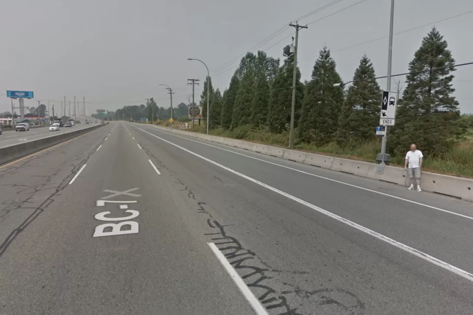 Lougheed Highway in Pitt Meadows